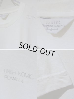 画像4: UNUSED（アンユーズド） ステンシル クルーネックTシャツ ホワイト