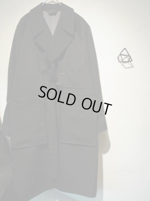 画像2: ESSAY（エッセイ） レイヤードロングコート ブラック