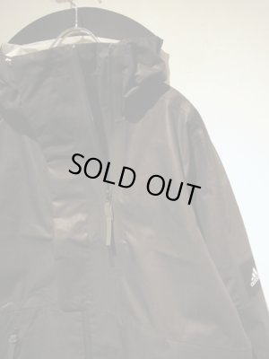 画像3: adidas（アディダス） 3レイヤー フーデッドコート ブラック