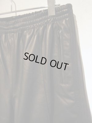 画像3: UNUSED（アンユーズド） レザートラックパンツ ブラック