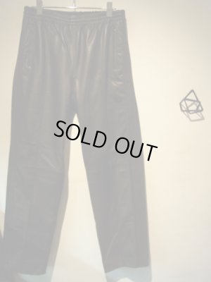 画像2: UNUSED（アンユーズド） レザートラックパンツ ブラック