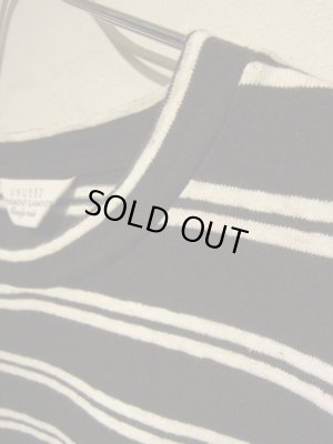 画像5: UNUSED（アンユーズド） オーバーサイズ ボーダーカットソー ブラック×ホワイト