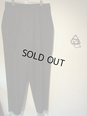 画像2: ESSAY（エッセイ） ワイドテーパードスラックス ネイビー