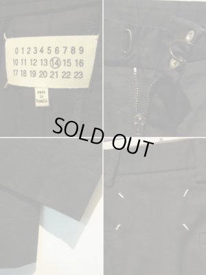 画像4: Martin Margiela（マルタンマルジェラ）14ライン コットン×リネンパンツ ブラック