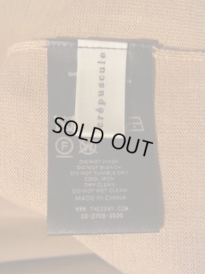 画像10: ESSAY × crepuscule（エッセイ×クレプスキュール） シルクニットTee キャメル