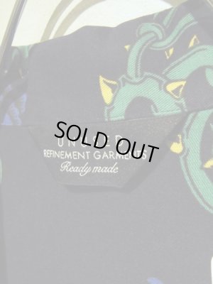 画像5: UNUSED（アンユーズド） フローラルプリント レーヨンシャツ ネイビー