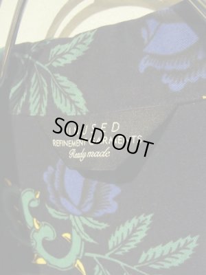 画像5: UNUSED（アンユーズド） フローラルプリント ショートスリーブレーヨンシャツ ネイビー