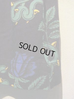 画像7: UNUSED（アンユーズド） フローラルプリント ショートスリーブレーヨンシャツ ネイビー