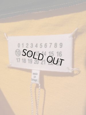 画像4: Maison Margiela（メゾン マルジェラ） 10ライン レイヤードTシャツ オレンジ×ブラック