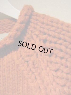 画像6: YOKE（ヨーク） グラデーションゲージ ハンドニット オレンジ