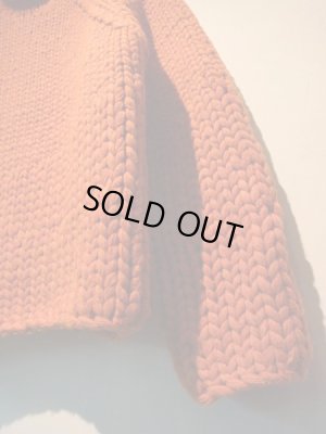 画像7: YOKE（ヨーク） グラデーションゲージ ハンドニット オレンジ