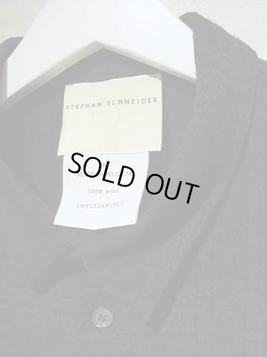 画像4: STEPHAN SCHNEIDER（ステファンシュナイダー） チェックウールシャツ ブラック×グレー×ネイビー