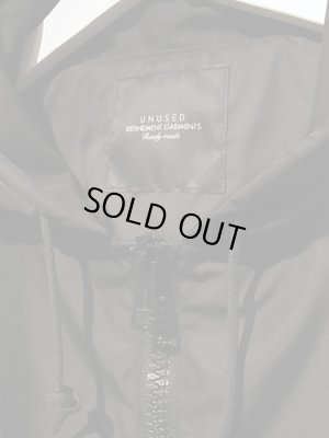 画像4: UNUSED（アンユーズド） ハーフジップアノラックパーカ ブラック