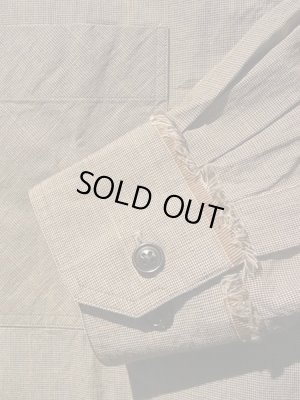 画像6: ESSAY（エッセイ） セルビッチシャツ グレー×ベージュ