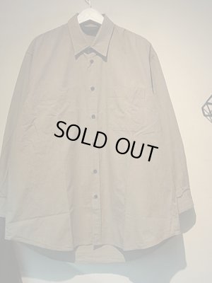 画像2: ESSAY（エッセイ） セルビッチシャツ グレー×ベージュ