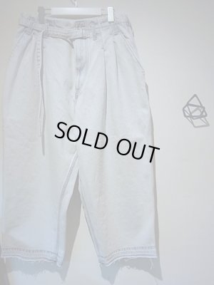 画像2: ESSAY（エッセイ） HAKAMA デニムパンツ ブリーチインディゴ