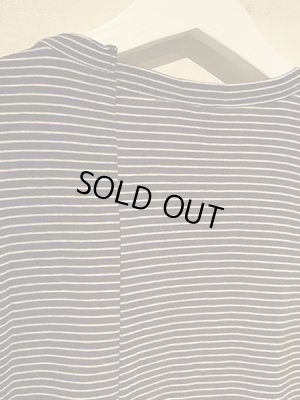 画像8: UNUSED（アンユーズド） カシミアミックス ボーダーTシャツ ブラック×ホワイト