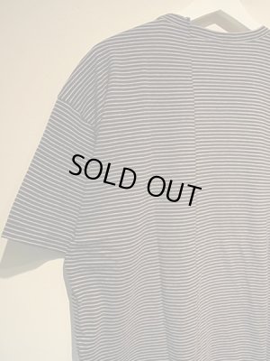 画像7: UNUSED（アンユーズド） カシミアミックス ボーダーTシャツ ブラック×ホワイト