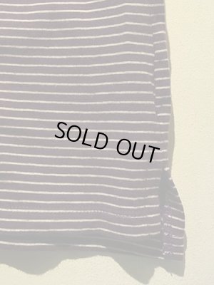 画像5: UNUSED（アンユーズド） カシミアミックス ボーダーTシャツ パープル×ホワイト