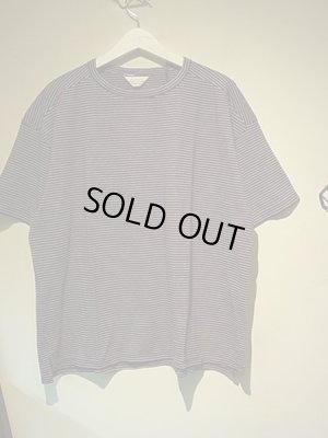 画像2: UNUSED（アンユーズド） カシミアミックス ボーダーTシャツ パープル×ホワイト