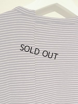 画像8: UNUSED（アンユーズド） カシミアミックス ボーダーTシャツ パープル×ホワイト