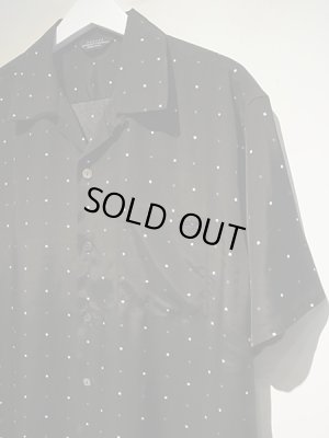 画像3: UNUSED（アンユーズド） スクエアドットオープンカラーレーヨンシャツ ブラック