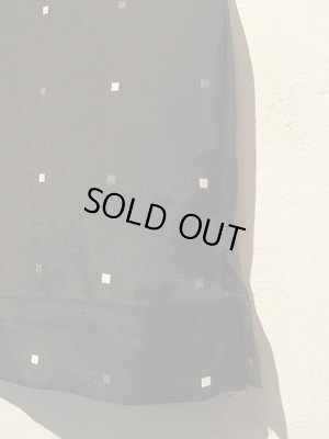 画像6: UNUSED（アンユーズド） スクエアドットオープンカラーレーヨンシャツ ブラック