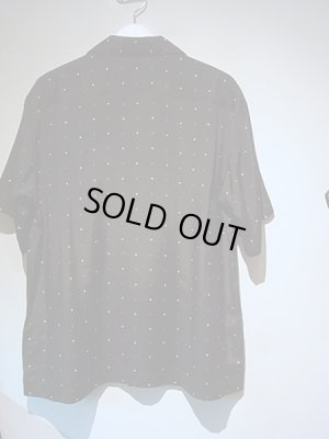 画像7: UNUSED（アンユーズド） スクエアドットオープンカラーレーヨンシャツ ブラック