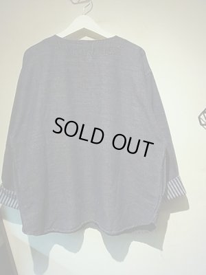 画像11: ユーロ ヘンリーネックプルオーバーシャツ インディゴカラー