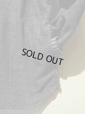 画像7: ユーロ ヘンリーネックプルオーバーシャツ インディゴカラー