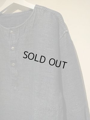 画像4: ユーロ ヘンリーネックプルオーバーシャツ インディゴカラー