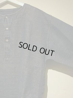 画像5: ユーロ ヘンリーネックプルオーバーシャツ インディゴカラー