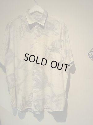 画像2: ユーロ 半袖レーヨンシャツ ウォーターカラーペイント柄