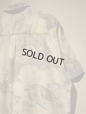 画像8: ユーロ 半袖レーヨンシャツ ウォーターカラーペイント柄