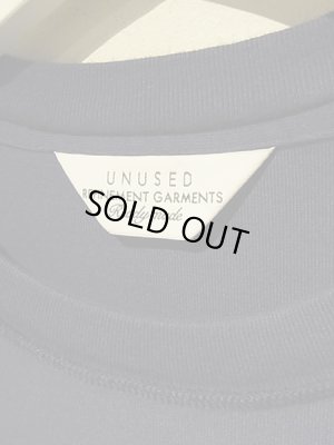 画像3: UNUSED（アンユーズド） インサイドアウト仕様 変則Tシャツ ネイビー