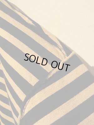 画像5: UNUSED（アンユーズド） ボーダーTシャツ ブラック×ベージュ