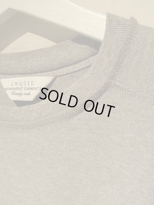 画像4: UNUSED（アンユーズド） インサイドアウト仕様 変則ロングスリーブTシャツ グレー