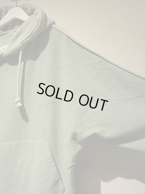 画像2: Maison Margiela（メゾン マルジェラ） 10ライン カットオフインサイドアウト スウェットパーカ ミントグリーン