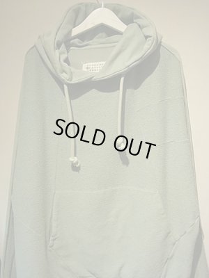 画像5: Maison Margiela（メゾン マルジェラ） 10ライン カットオフインサイドアウト スウェットパーカ ミントグリーン