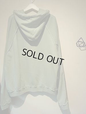 画像14: Maison Margiela（メゾン マルジェラ） 10ライン カットオフインサイドアウト スウェットパーカ ミントグリーン