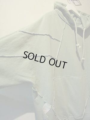 画像12: Maison Margiela（メゾン マルジェラ） 10ライン カットオフインサイドアウト スウェットパーカ ミントグリーン