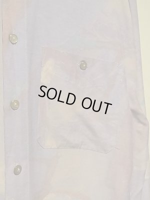 画像6: ユーロ マーブル模様 ロングスリーブレーヨンシャツ パステルカラー