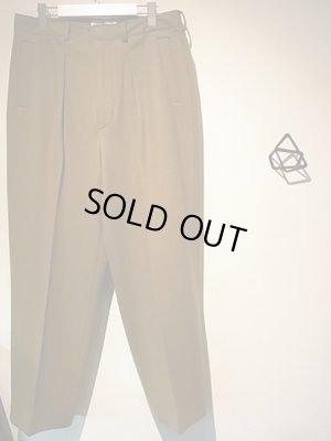 画像2: YOKE（ヨーク） カットオフ 1タックワイドトラウザーズ キャメル