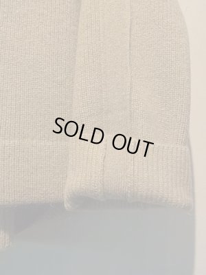 画像6: YOKE（ヨーク） 7G アルパカウールカーディガンリブステッチニット ベージュ