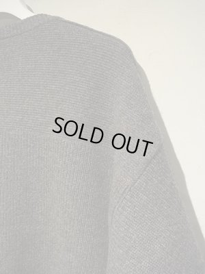 画像9: YOKE（ヨーク） 7G アルパカウールカーディガンリブステッチニット ヘザーグレー