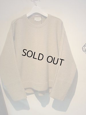 画像2: YOKE（ヨーク） 7G アルパカウールカーディガンリブステッチニット ベージュ