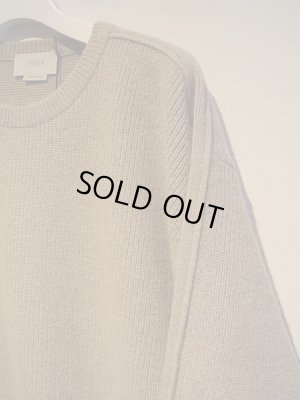 画像3: YOKE（ヨーク） 7G アルパカウールカーディガンリブステッチニット ベージュ