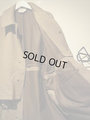 画像6: YOKE（ヨーク） 5カラーズプレイドウール 3WAYバルカラーシェアコート ベージュプレイド