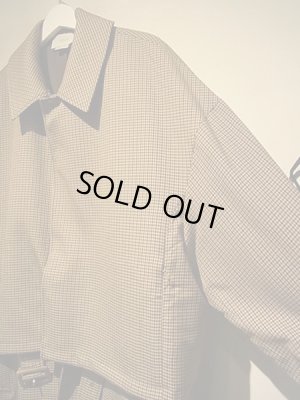 画像3: YOKE（ヨーク） 5カラーズプレイドウール 3WAYバルカラーシェアコート ベージュプレイド