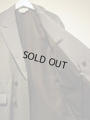 画像6: YOKE（ヨーク） 5カラーズプレイドウール ルーズダブルブレステッドジャケット グレープレイド